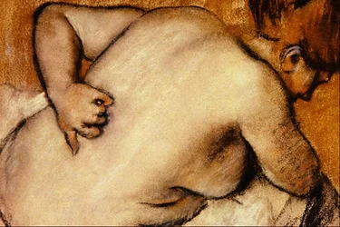 Nude Scratching Her Back